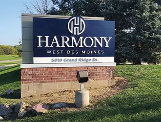 A large sign for 