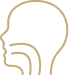 Illustration of a person with a speech bubble, symbolizing communication or therapy, over a background representing healthcare services.